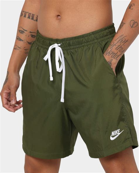 nike shorts herren white|green Nike shorts.